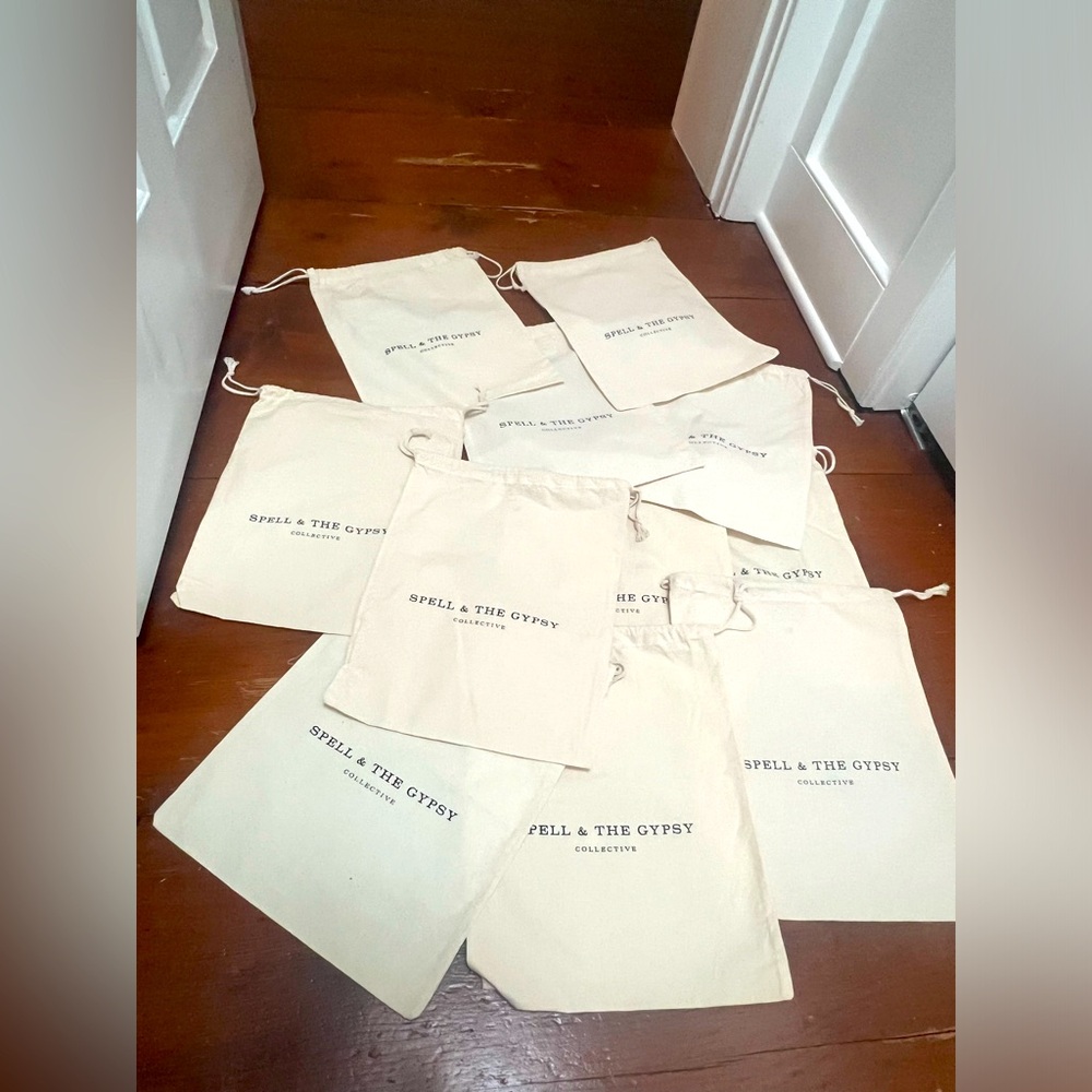 Spell and the Gypsy Drawstring X 5  Bags!!!!!!!!!!!!